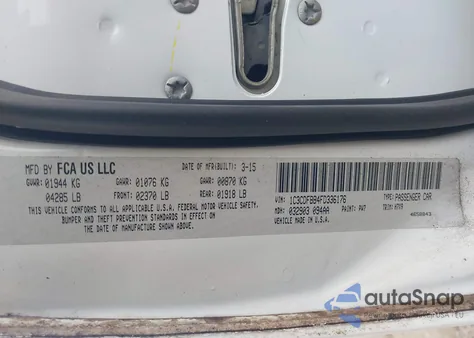 2015 Dodge Dart Sxt z USA, uszkodzony, nr VIN 1C3CDFBB4FD336176